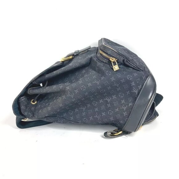 LOUIS VUITTON M92455 Monogram Mini Denim MontsourisGM Backpack Navy